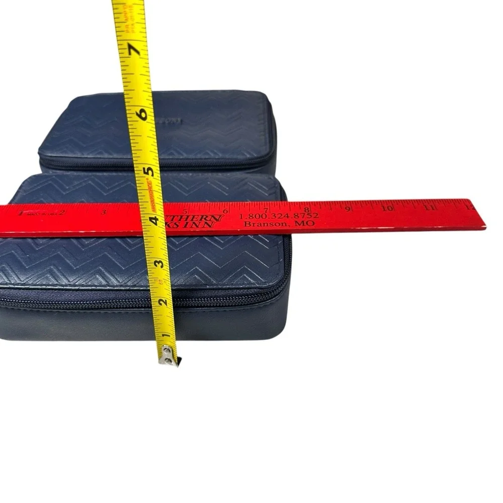 Delta One Missoni Amenity Kit Lot 2 Navy Travel Case First Class 1 Sealed 1 Open